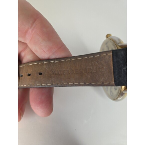 Da Vinci Large Face Mother Of Pearl Quartz Watch With Black Leather Band - Picture 5 of 9